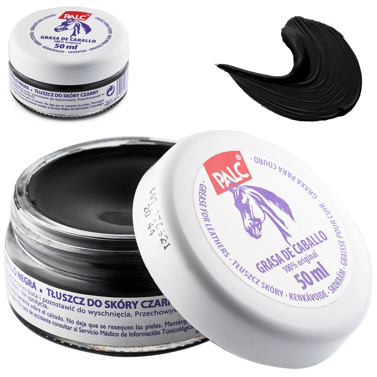 Tłuszcz Z Woskiem Do Skóry Gładkiej Palc 50 Ml Czarny