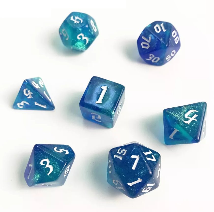 Kostki Rpg Podmrok Zestaw 7 Kości Kostek