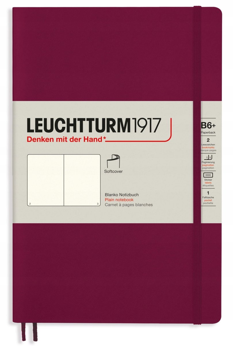 Leuchtturm1917 Notatnik Notes Miękki B6 Gładki