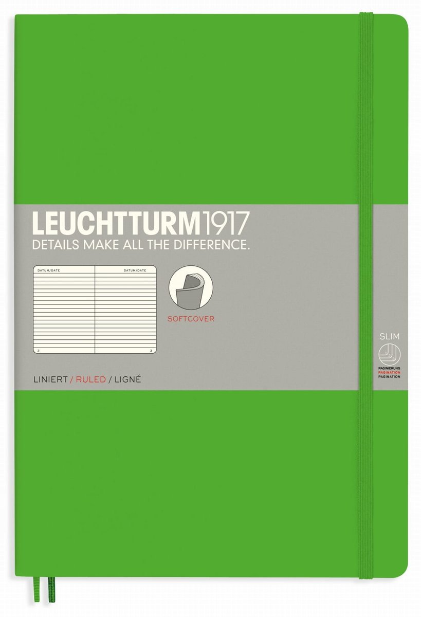 Leuchtturm 1917 notes Softcover, zielony (Fresh Green) 357653