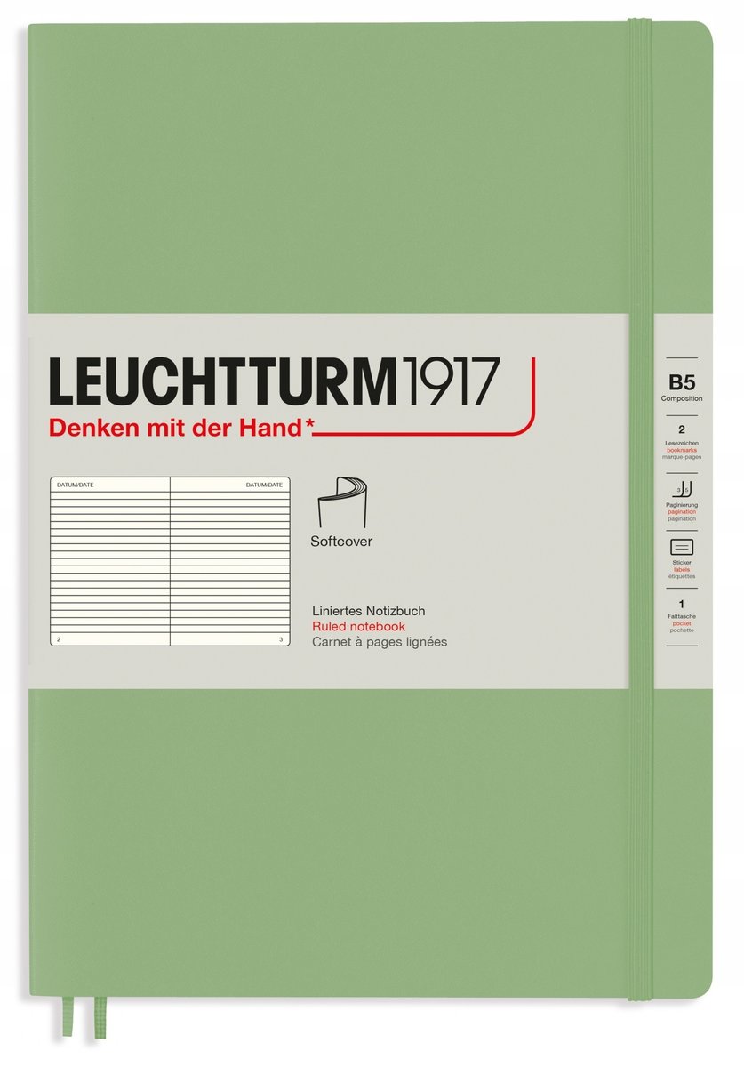Leuchtturm1917 Notatnik Notes Miękki B5 Linia
