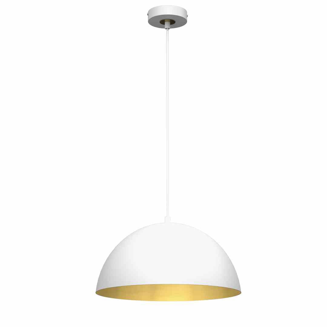 Milagro Lampa wisząca BETA WHITE/GOLD 1xE27 35cm MLP7897