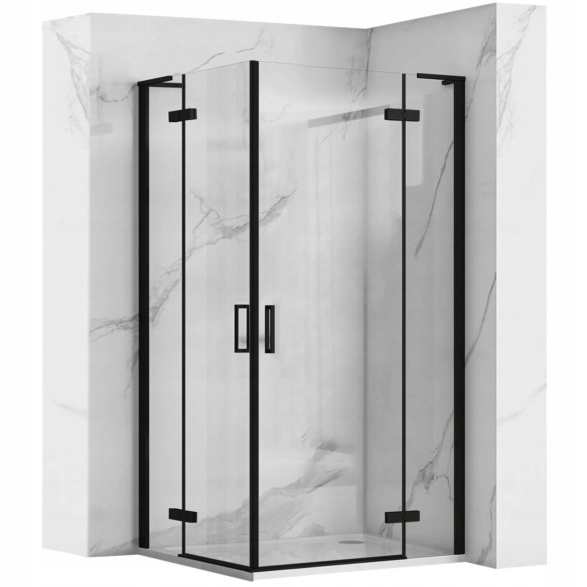 Kabina Prysznicowa Rea Hugo Double Black 90X100