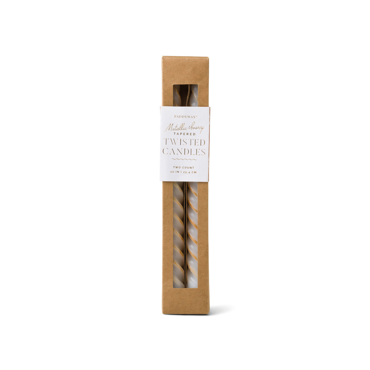 Świece Zakręcone 2Szt. 'Cypress & Fir' Metallic Copper Paddywax