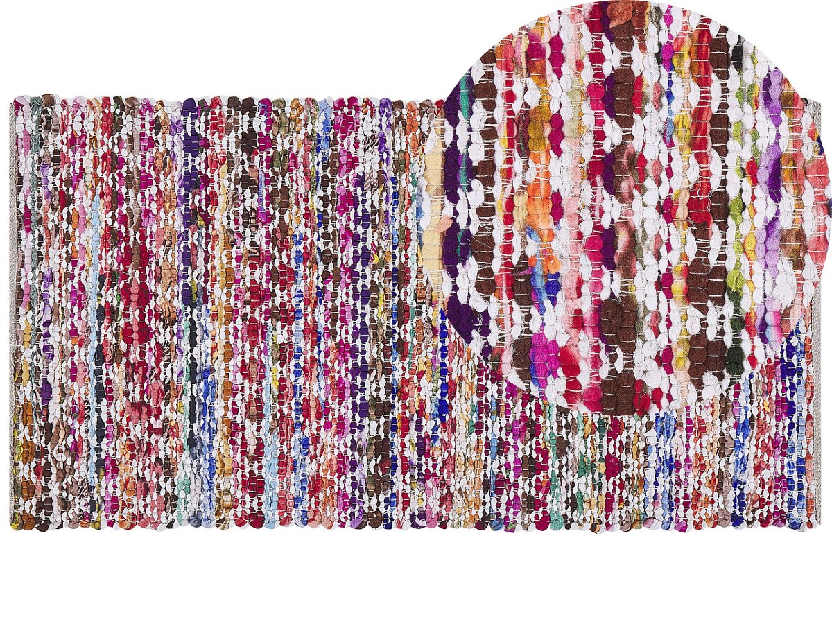 Dywan 80 X 150 Cm Wielokolorowy Arakli