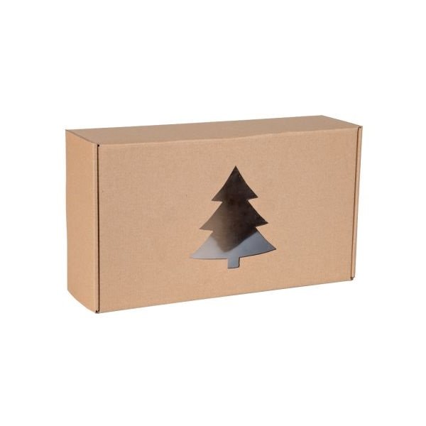 Pudełko Fasonowe Okienko Choinka 350X200X100mm
