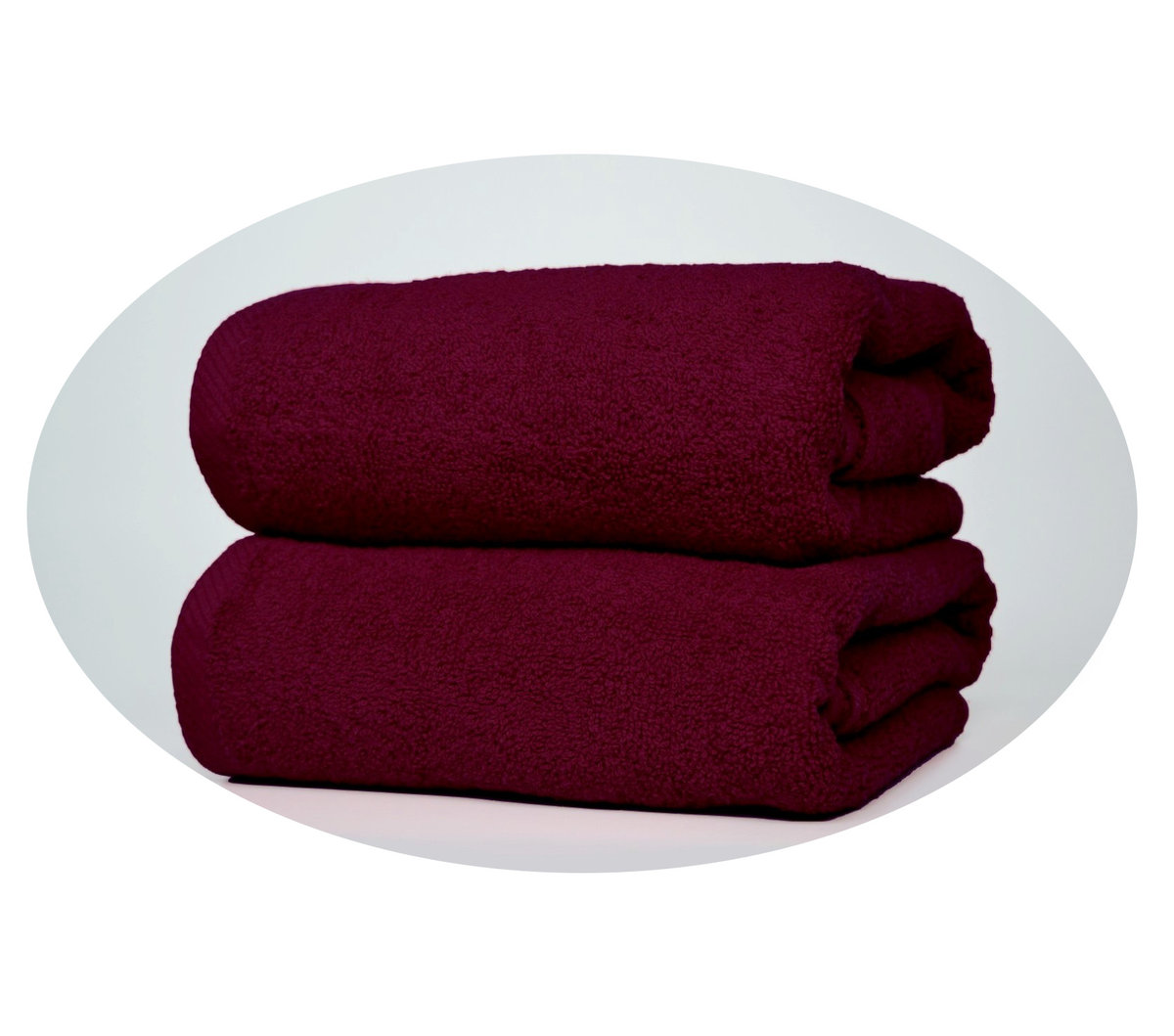 Ręcznik Bordowy Hotelowy Kąpielowy 100X50 - Extra Soft