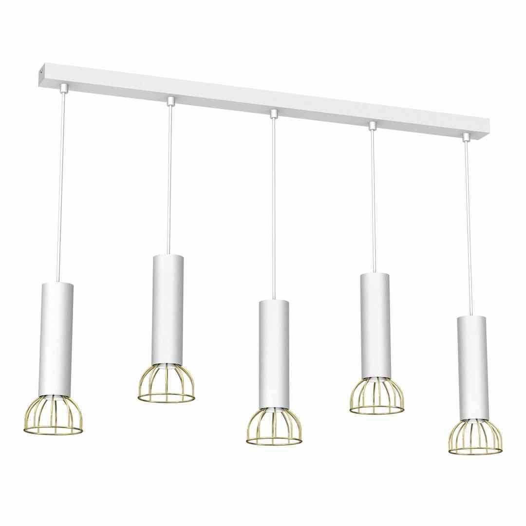 Milagro Lampa wisząca DANTE White/Gold 5xGU10 MLP7256