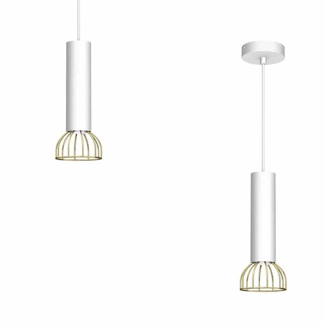 Milagro Lampa wisząca DANTE White/Gold 1xGU10 MLP7254