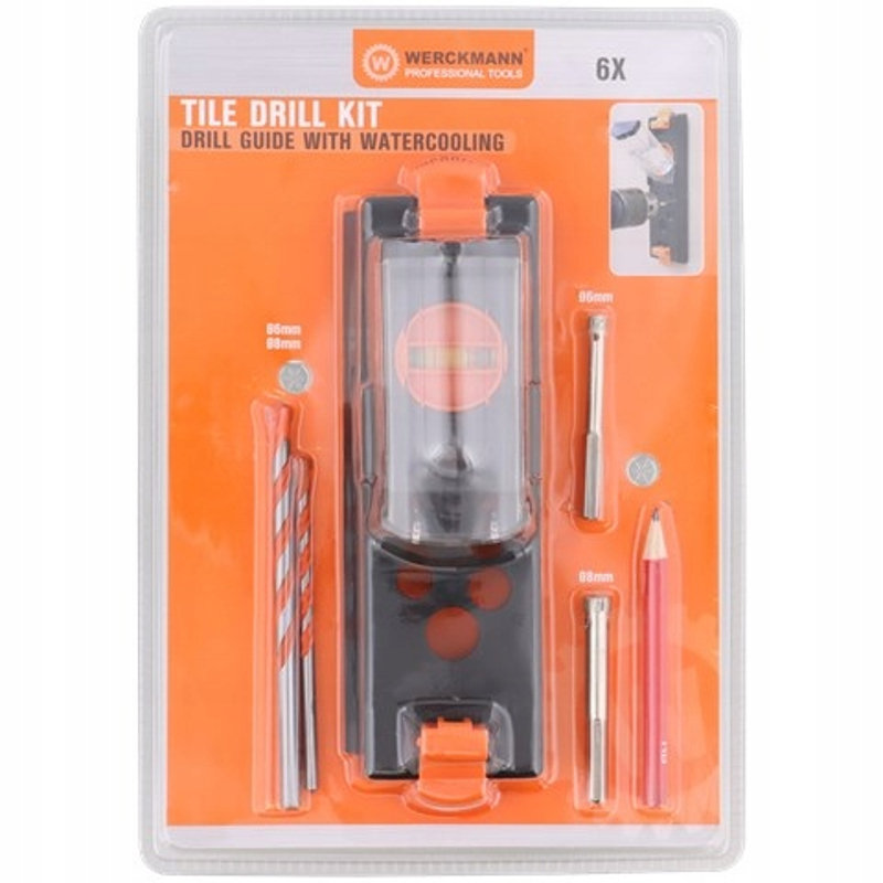 Werckmann Zestaw Wierteł Do Płytek 6 El 6 I 8 mm