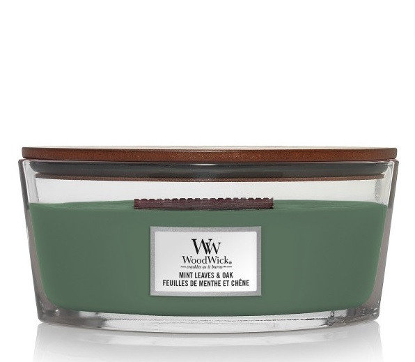 WoodWick Świeca zapachowa Hearthwick Mint Leaves & Oak