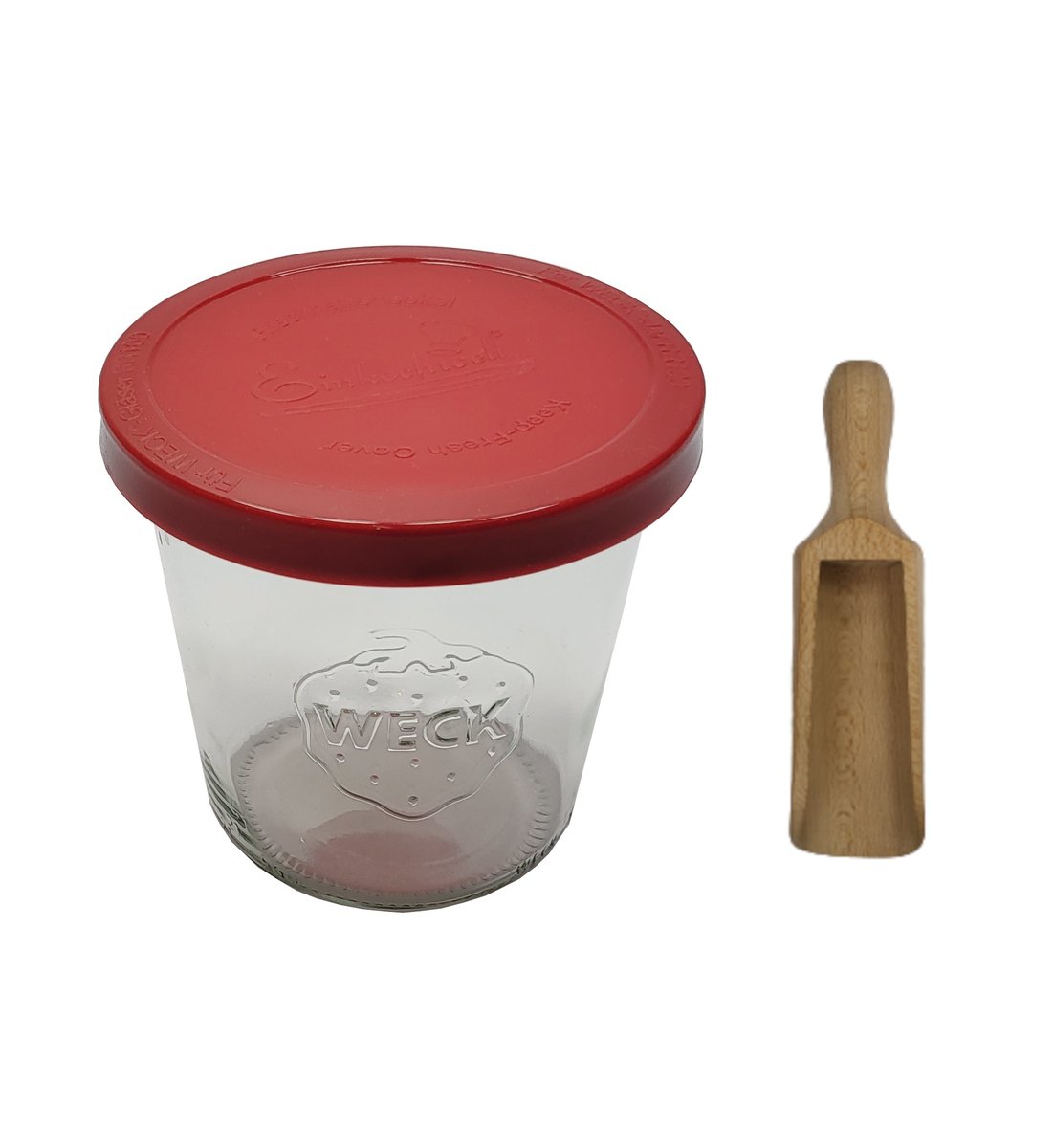 Zestaw Słoików Weck Pojemność 160 Ml Średnica 60mm 6 Sztuk + Silikonowe Wieka, Miarka / Weck