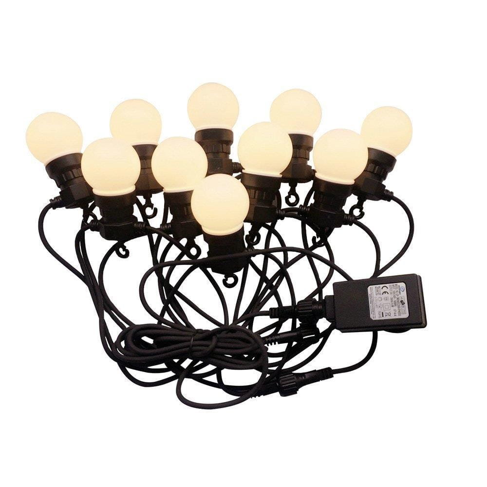 LED Łańcuch zewnętrzny STRING 5m 10xLED/0,5W/230V IP44 3000K