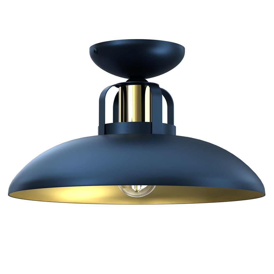 Milagro Lampa sufitowa FELIX NAVY BLUE/GOLD 1xE27 MLP7713