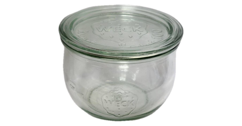 Zestaw Słoików Weck Pojemność 580 Ml Średnica 100mm 12 Sztuk + Szklane Wieka / Weck