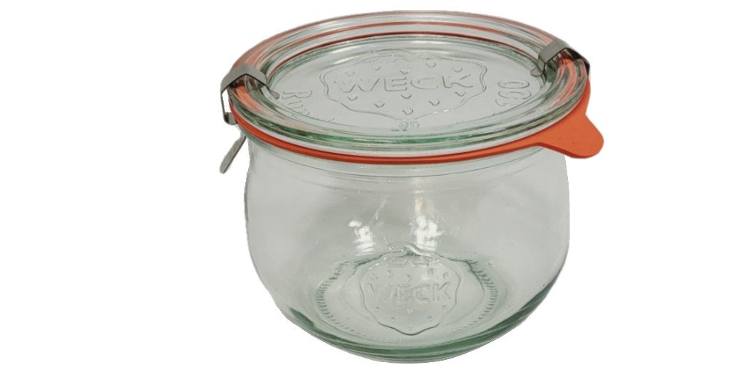 Zestaw Słoików Weck Pojemność 370 Ml Średnica 80mm 6 Sztuk + Szklane Wieka, Zapinki, Gumki / Weck