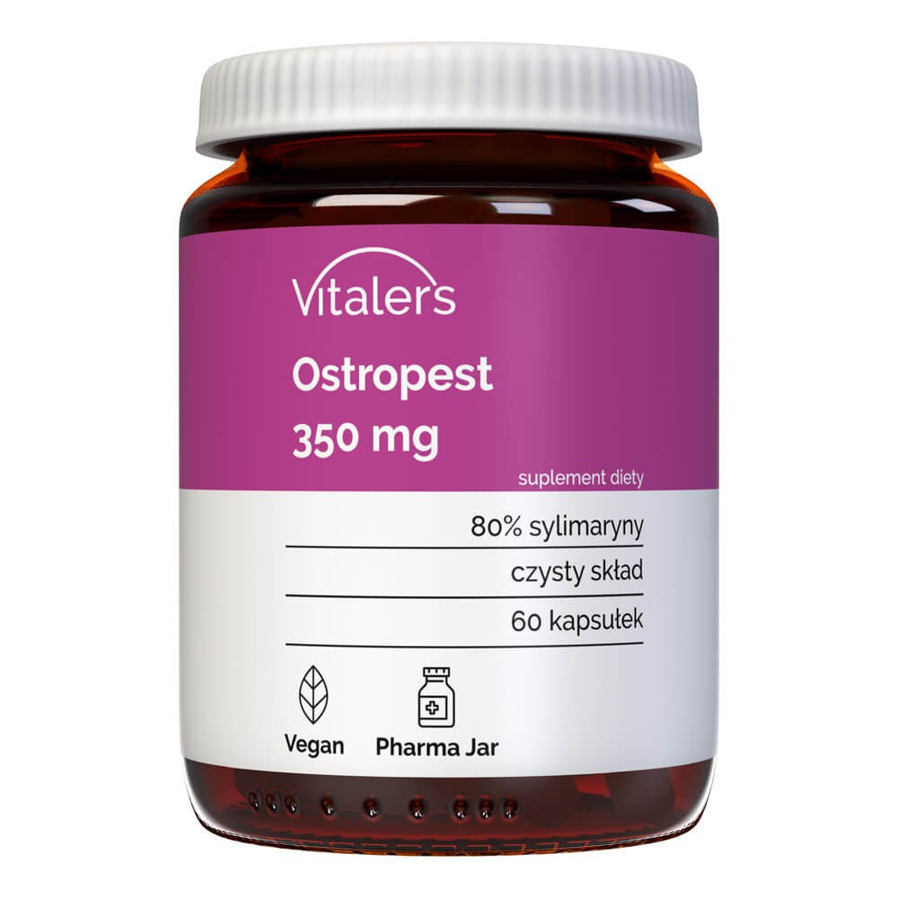 Vitaler's Milk Thistle (Ostropest plamisty) 350 mg - Suplement diety, 60 kaps.
