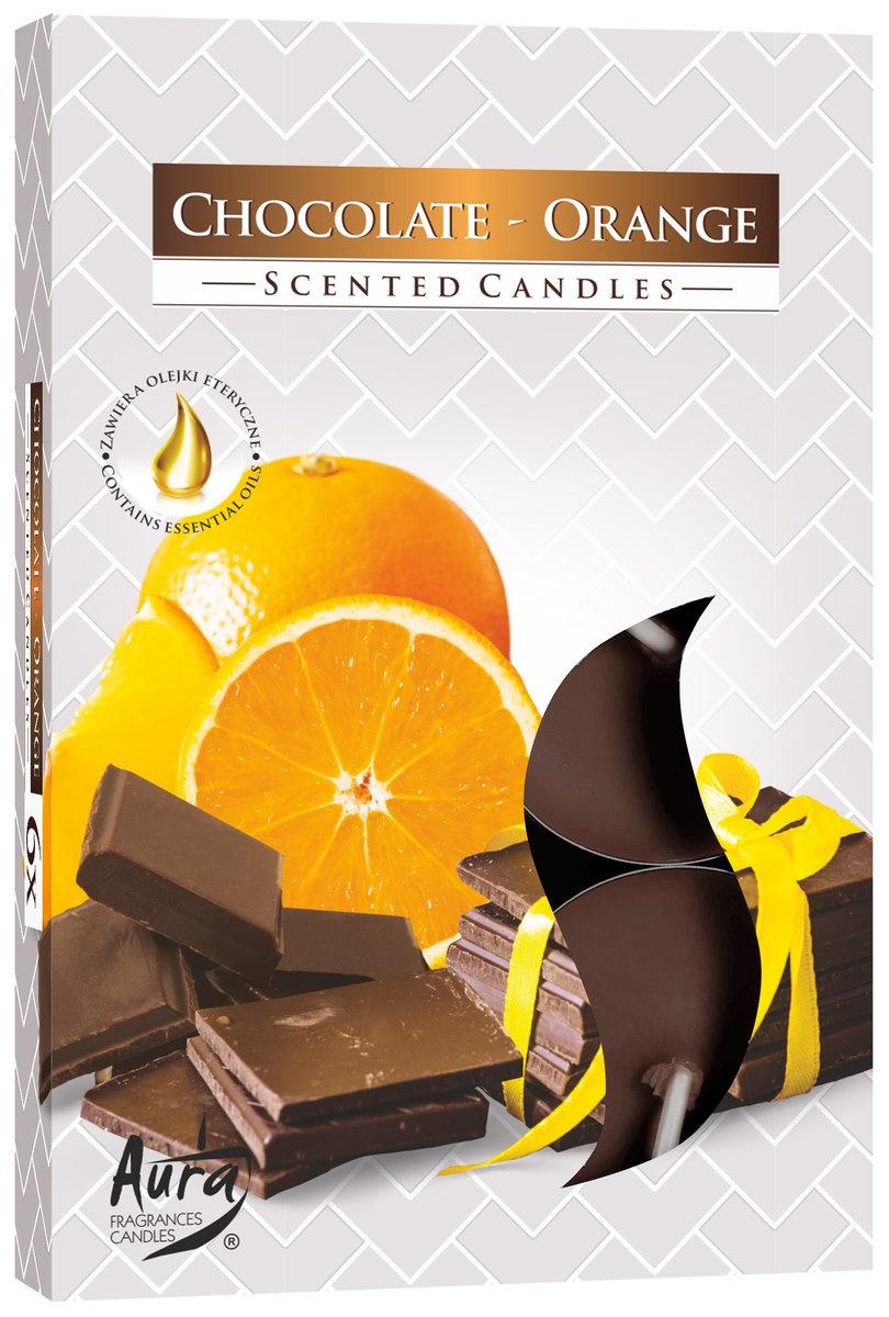 Podgrzewacze Zapachowe Bispol Chocolate – Orange (Czekolada – Pomarańcza) 6 Sztuk P15-340