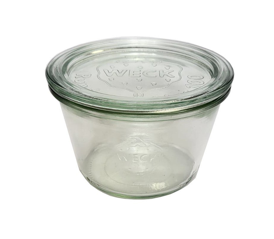 Zestaw Słoików Weck Pojemność 370 Ml Średnica 100mm 6 Sztuk + Szklane Wieka / Weck