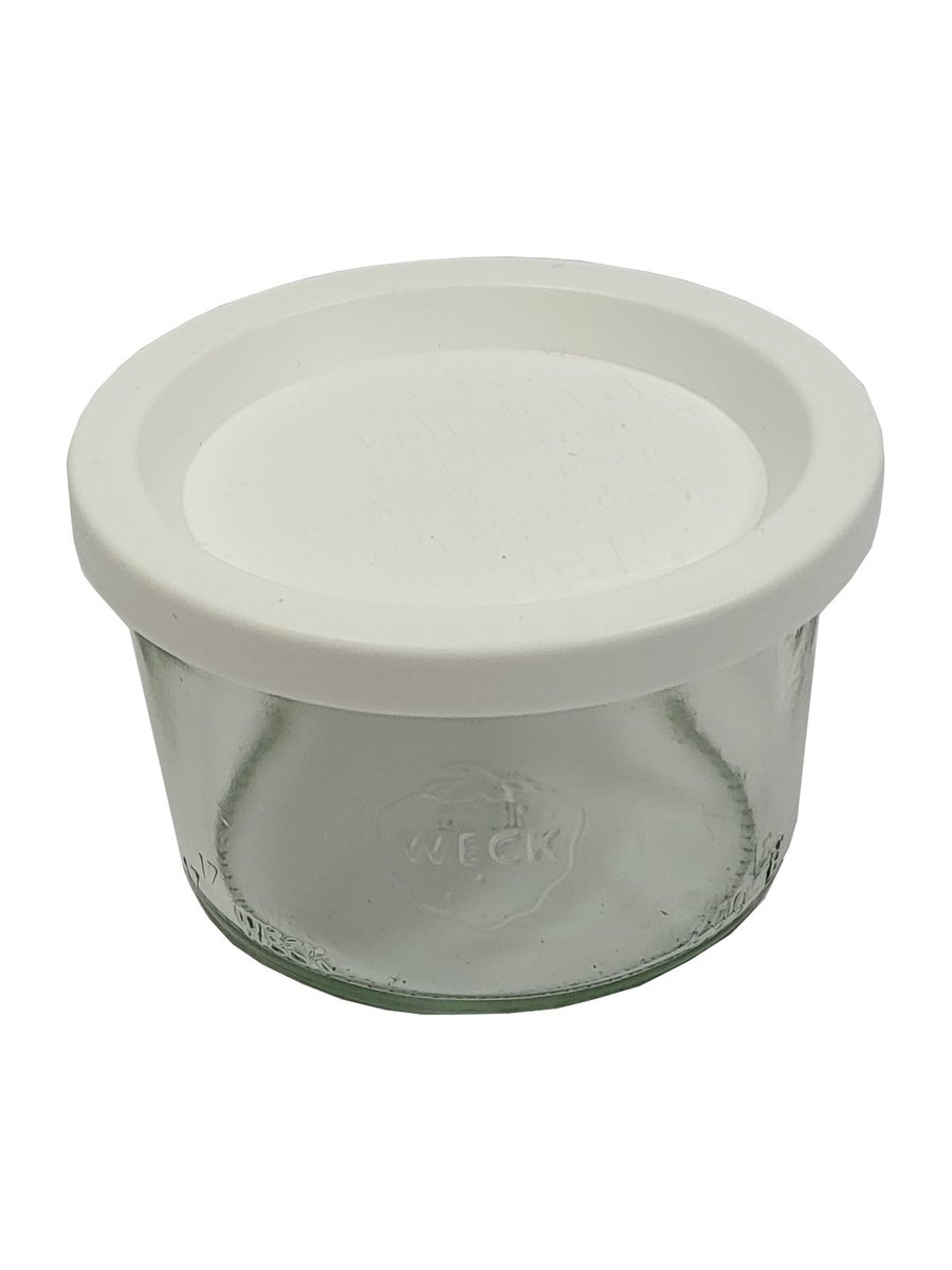 Zestaw Słoików Weck Pojemność 200 Ml Średnica 80mm 6 Sztuk + Plastikowe Wieka / Weck