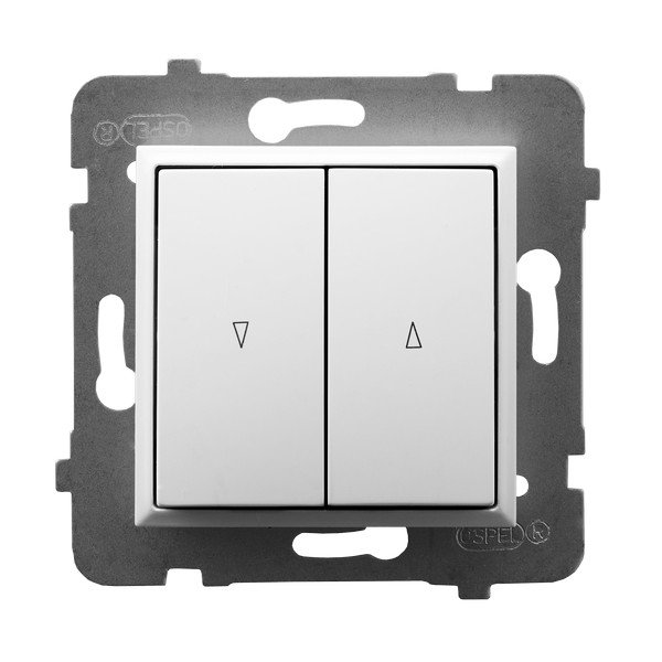 Ospel Łącznik żaluzjowy z blokadą mechaniczną Biały Aria - ŁP-7UB/m/00