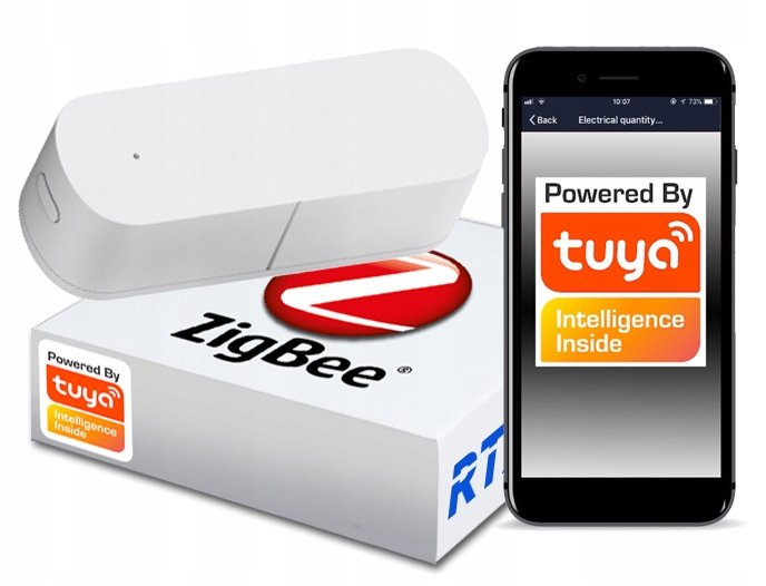 Czujnik Sensor Wibracji Drgania Udaru Zigbee Tuya