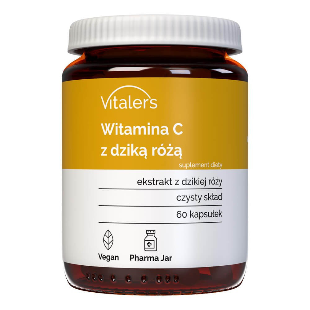 Vitaler's Witamina C z dziką różą 1000 mg - Suplement diety, 60 kaps.