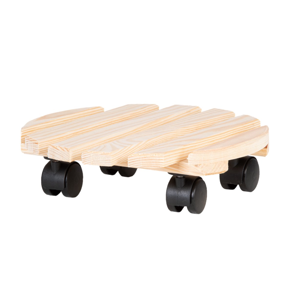 Drewniana podstawka pod doniczkę na kółkach Esschert Design Nature, ø 29 cm
