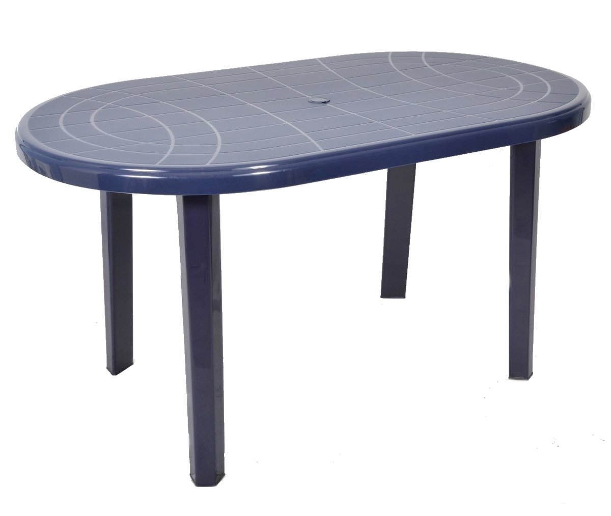 Stół Ogrodowy Plastikowy Jantar Granatowy 135X80