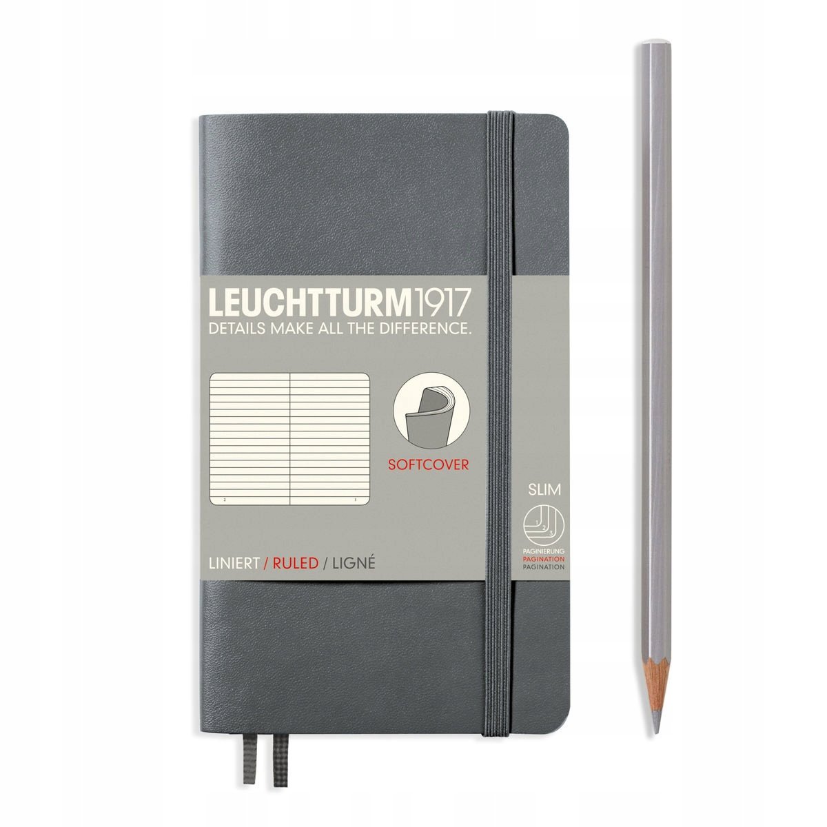 Leuchtturm 1917 notatnik Soft Cover, antracytowy 355316