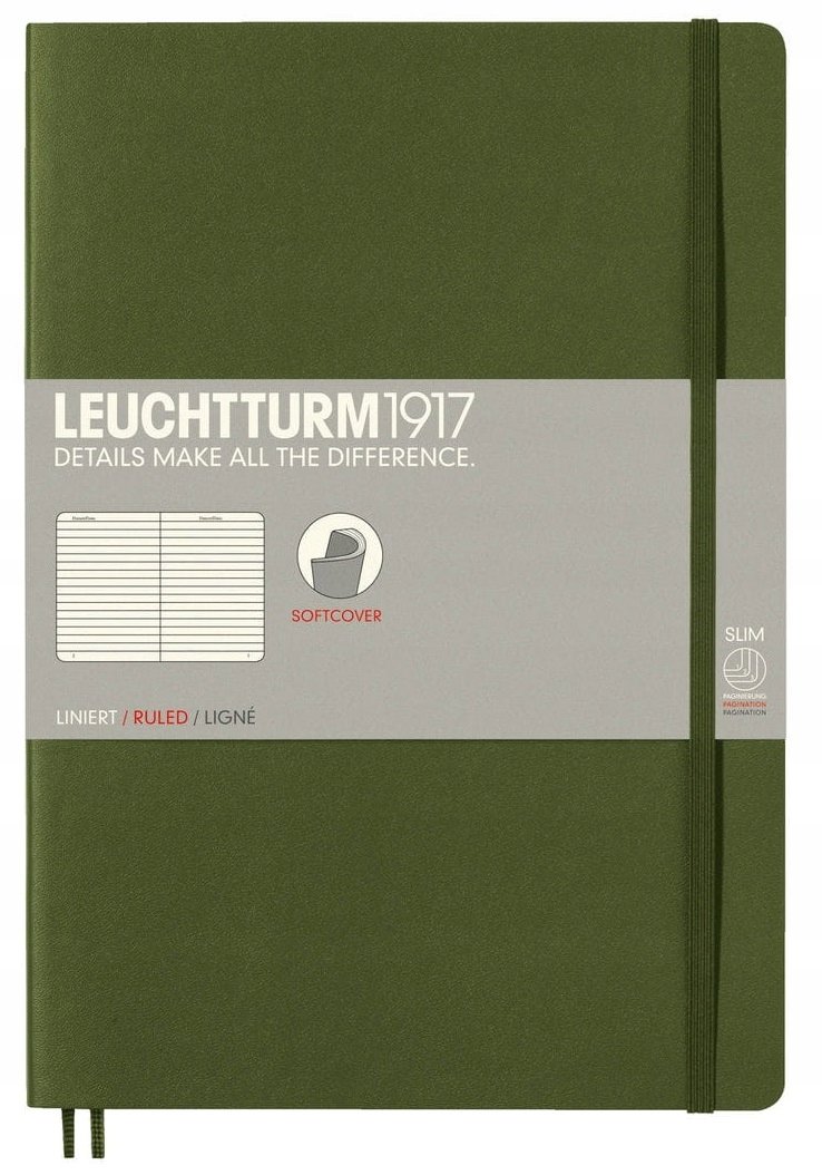 Leuchtturm1917 Notatnik Notes Miękki B5 Linia
