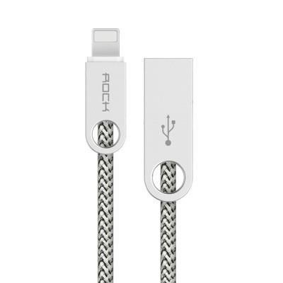 Kabel Okrągły Rock Usb Typ-c beżowy