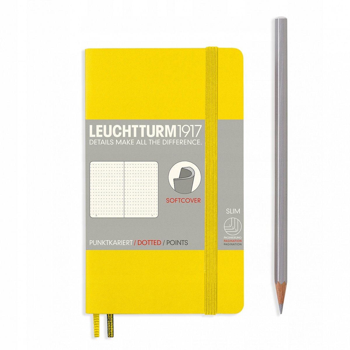 Leuchtturm 1917 notatnik Soft Cover, cytrynowy 355292