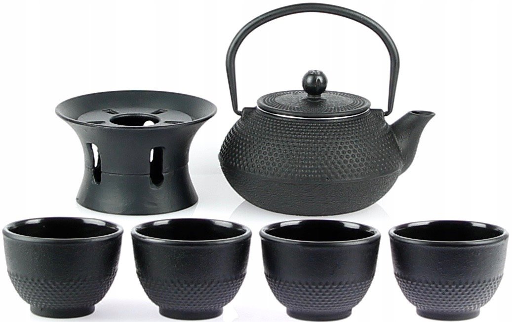 Żeliwny Zestaw Czarki Żeliwne Czajnik Do Herbaty