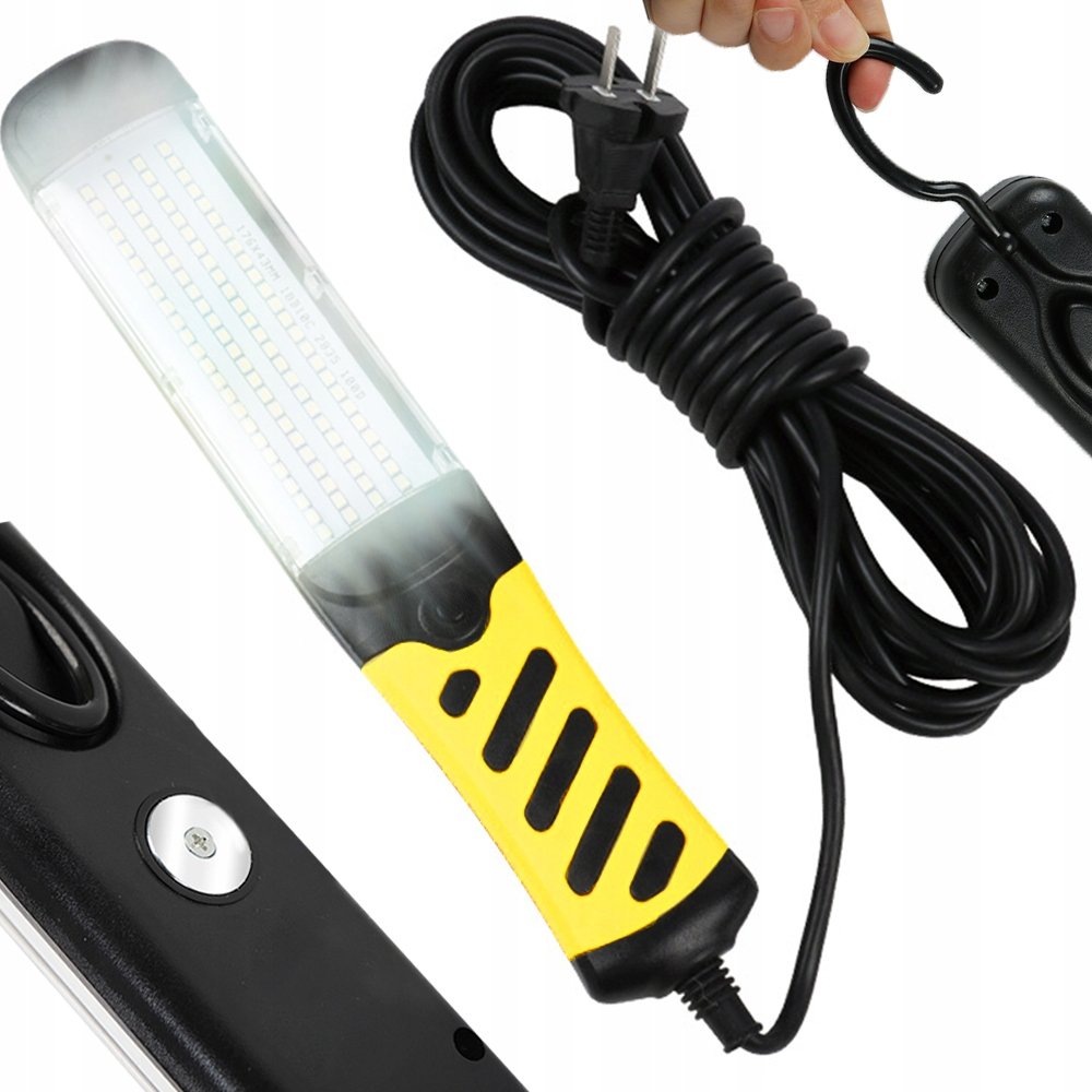 Warsztatowa Lampa Led Latarka + Magnes Hak 120 Led J10