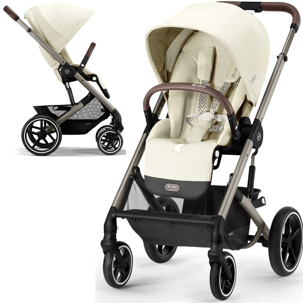 Cybex Balios S Lux 2.0 Seashell Beige (Stelaż Taupe)