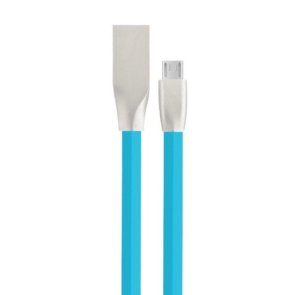 Kabel Płaski Micro Usb Niebieski