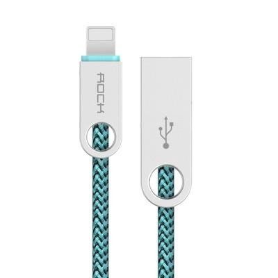 Kabel Okrągły Rock Usb Typ-C Niebieski