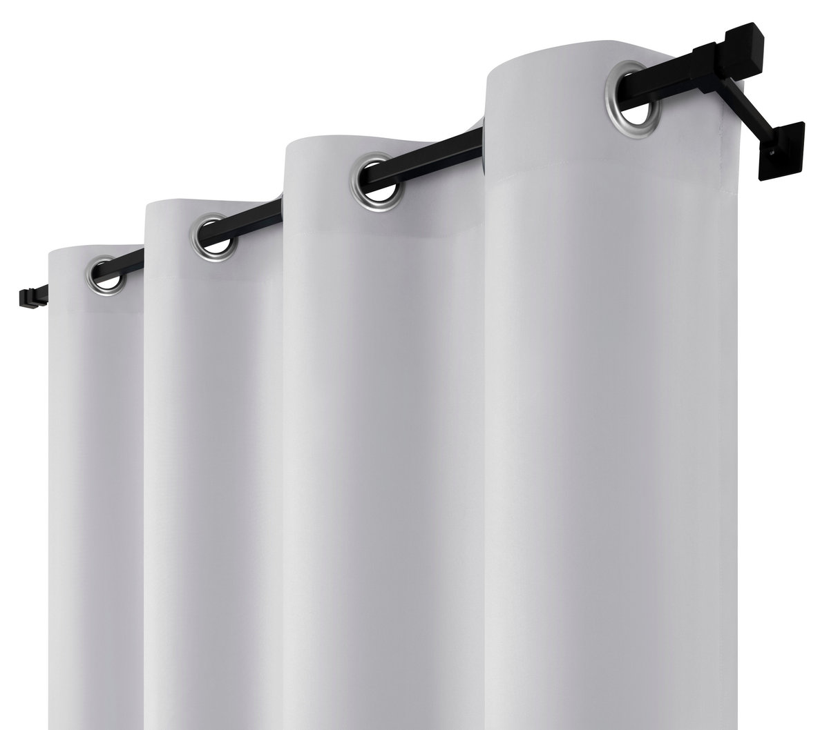 Zasłona Elegancka Biel Na Przelotkach 140X240cm