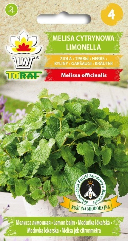 Toraf Melisa cytrynowa Limonella nasiona ziół 0,5g 00039