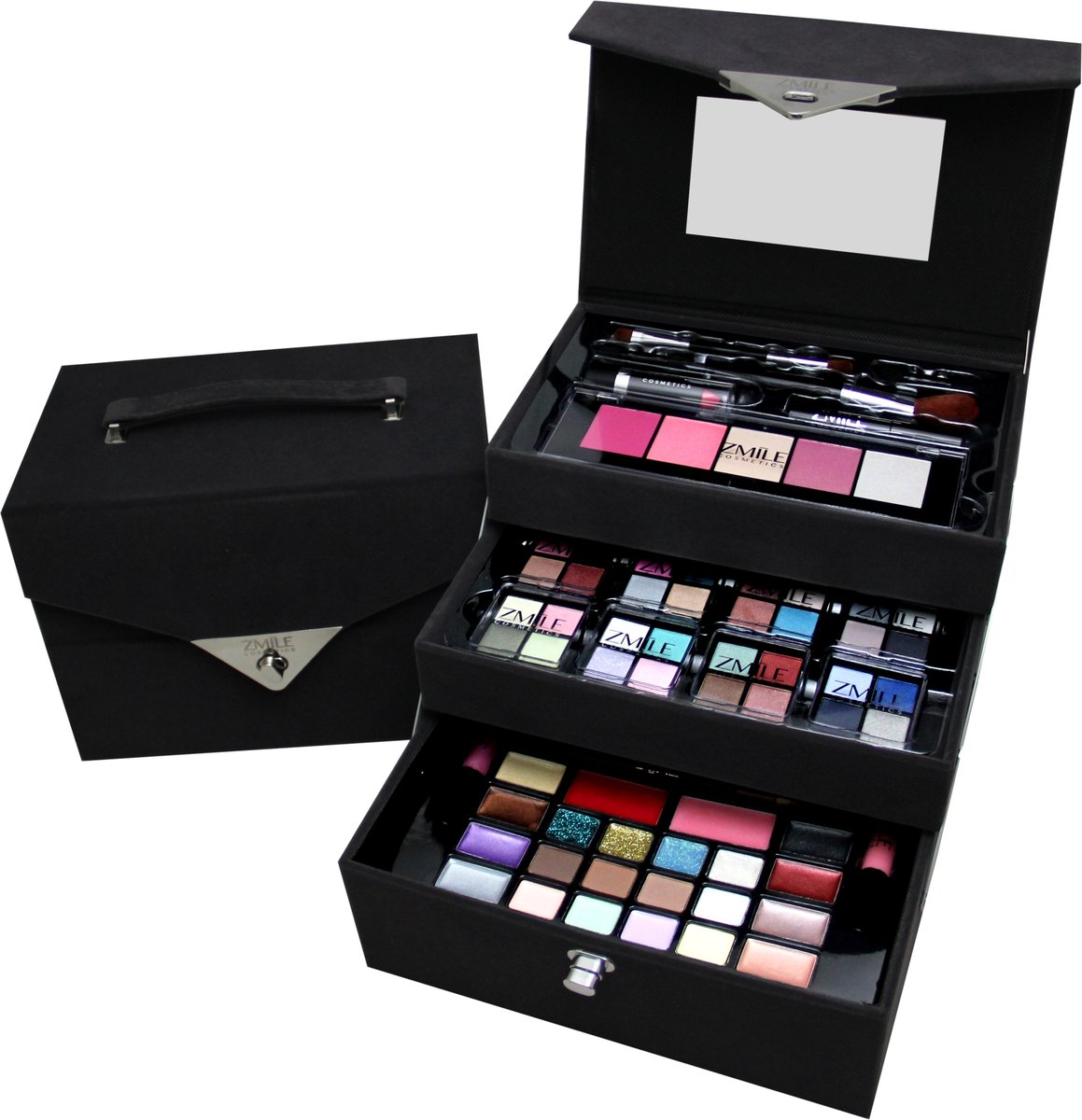 Zmile Cosmetics, Zestaw kosmetyków do makijażu w kuferku