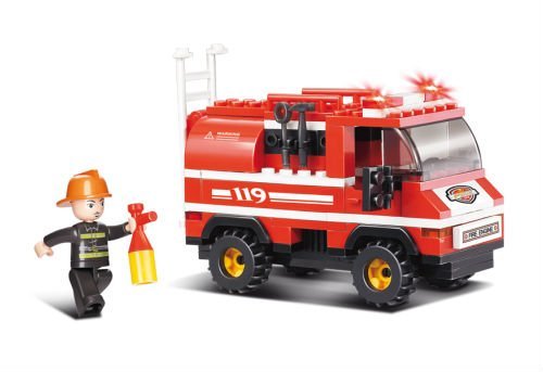 Sluban KLOCKI Fire mała ciężarówka strażacka (M38-B0276) 101380276