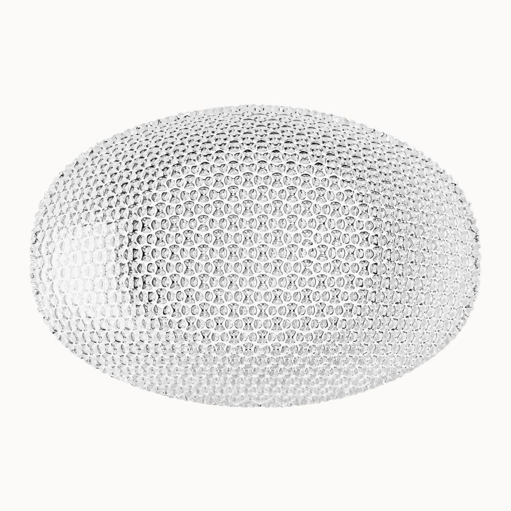 Salaterka Szklana Owalna 32 cm Diamond Villa Italia