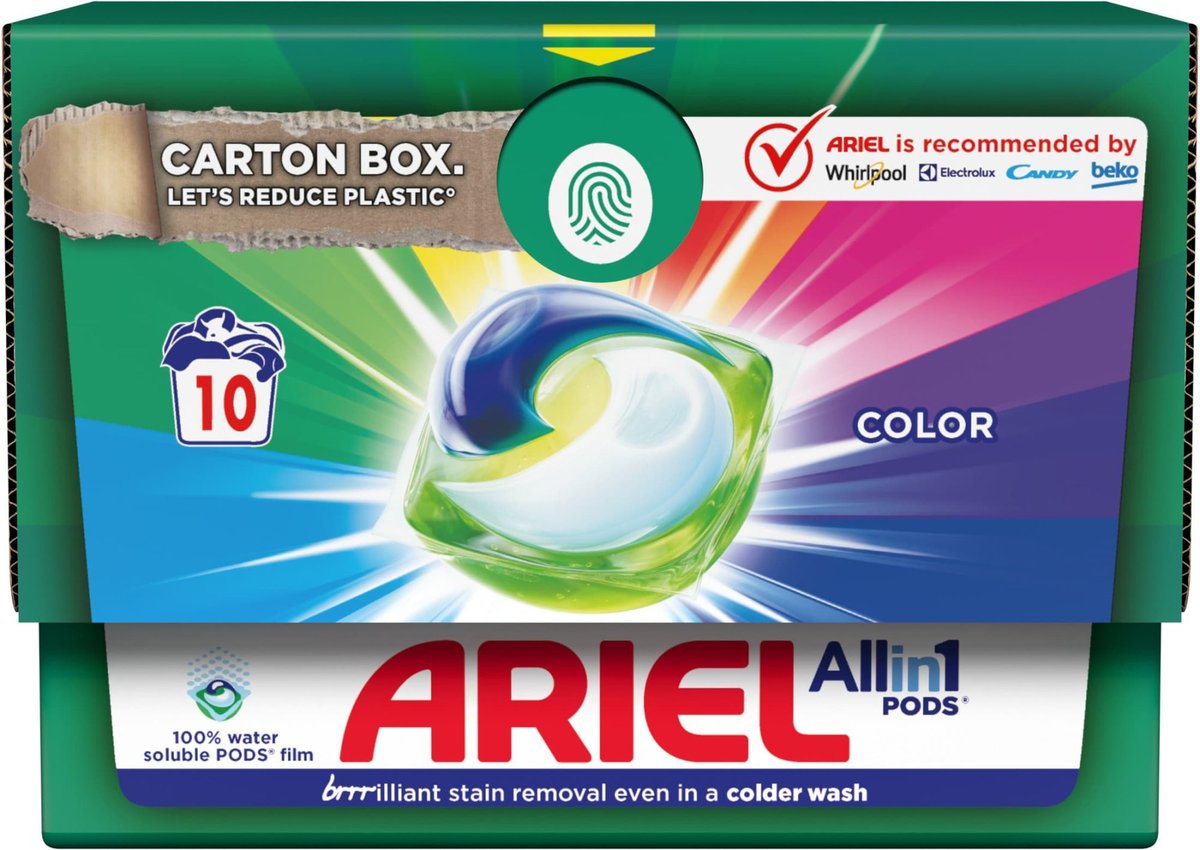 Ariel Allin1 Color Kapsułki Do Prania Tkanin Kolorowych 10 Sztuk