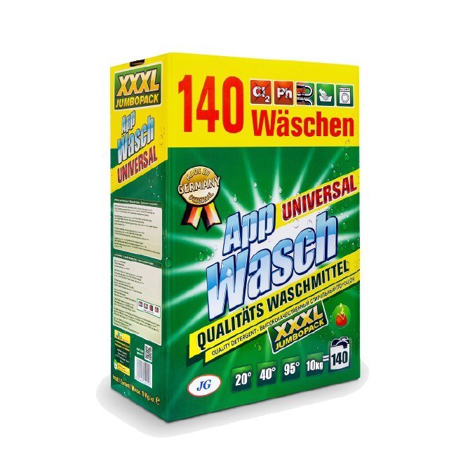 App Wasch uniwersalny proszek 10 kg 140 pr De