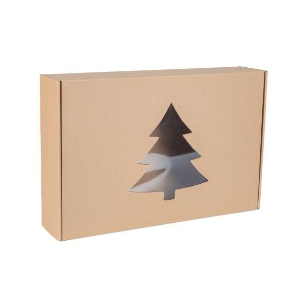 Pudełko Fasonowe Okienko Choinka 450X300X100mm
