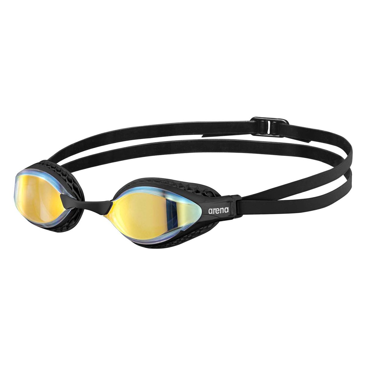 Arena Airspeed Mirror Okulary pływackie, yellow copper/black 2020 Okulary do pływania 3151-200-0