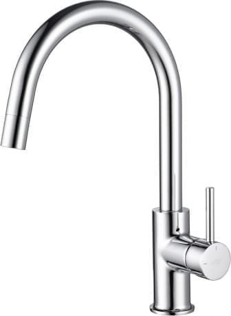 Blue Water Bateria z wyciąganą wylewką Plaza - chrom