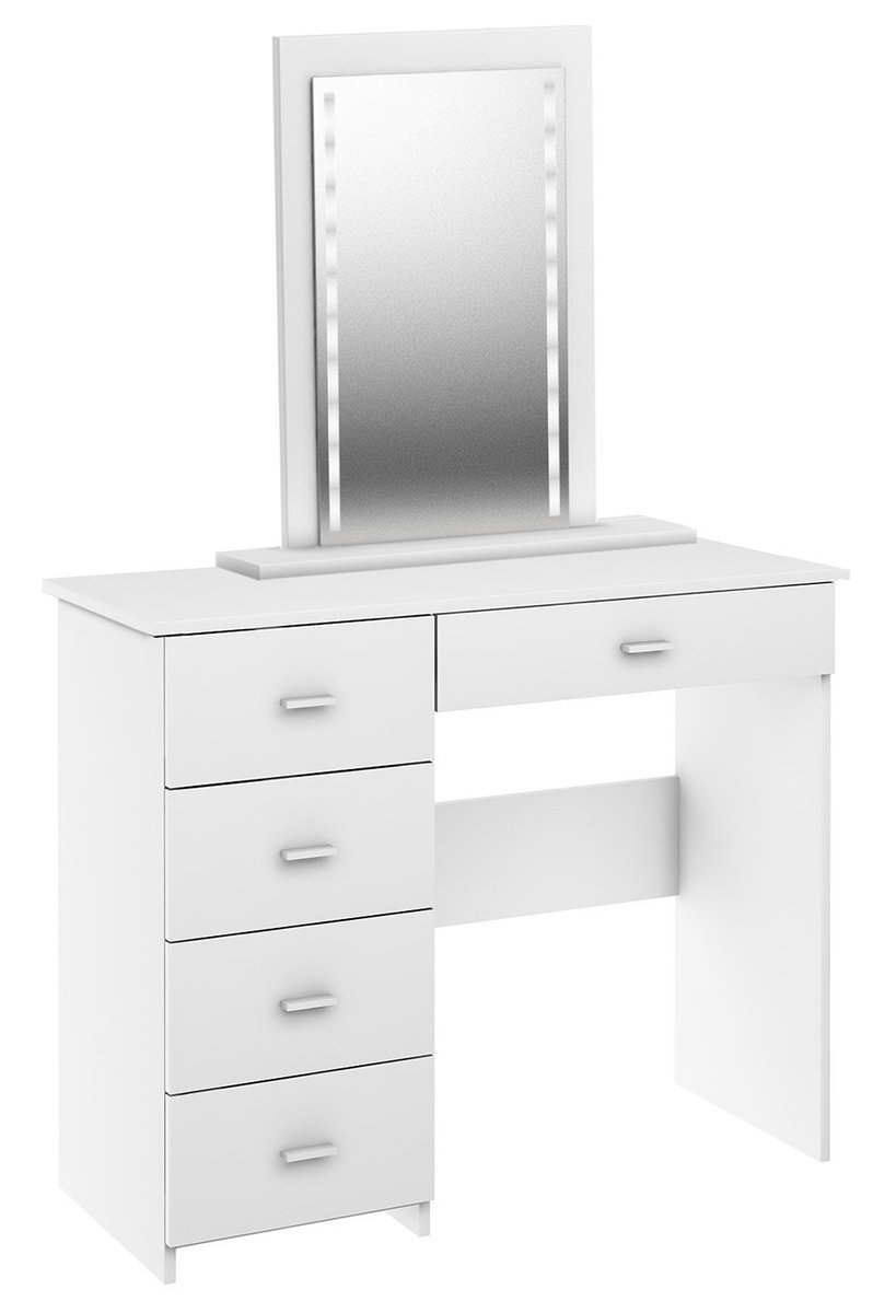 Toaletka V  Do Makijażu Z Oświetleniem Led Biała