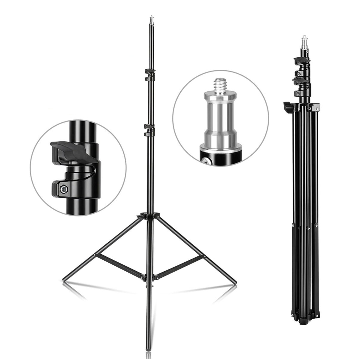 Solidny Statyw Oświetleniowy Studyjny 70-210cm 16mm 1/4
